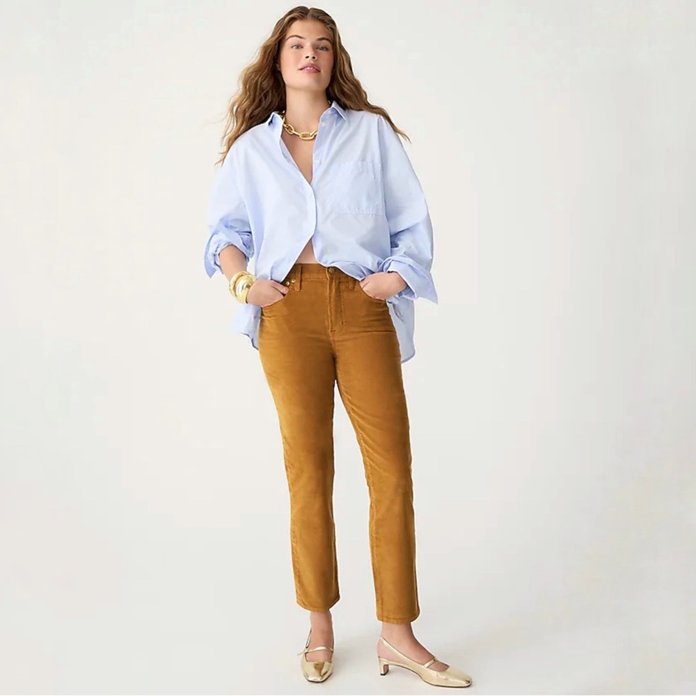 J. Crew‎ | Vintage Slim-Straight Corduroy Pant In Golden Brandy Size 27 Petite